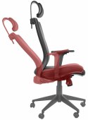 Fotel obrotowy HG-0004F BRĄZ - krzesło biurowe do biurka - TILT, ZAGŁÓWEK