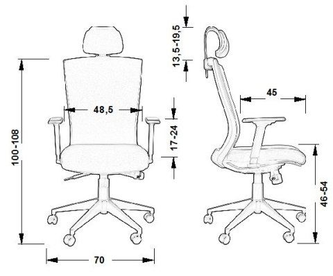 Fotel obrotowy HG-0004F ZIELONY - krzesło biurowe do biurka - TILT, ZAGŁÓWEK Fotel obrotowy HG-0004F ZIELONY - krzesło biurowe do biurka - TILT, ZAGŁÓWEK