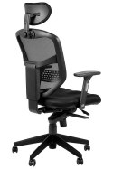 Fotel obrotowy HN-5038 CZARNY - krzesło biurowe do biurka - TILT, ZAGŁÓWEK Fotel obrotowy HN-5038 CZARNY - krzesło biurowe do biurka - TILT, ZAGŁÓWEK