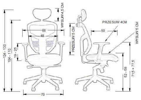Fotel obrotowy HN-5038 CZARNY - krzesło biurowe do biurka - TILT, ZAGŁÓWEK Fotel obrotowy HN-5038 CZARNY - krzesło biurowe do biurka - TILT, ZAGŁÓWEK