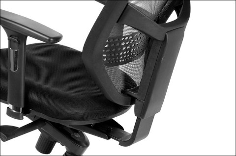 Fotel obrotowy HN-5038 CZARNY - krzesło biurowe do biurka - TILT, ZAGŁÓWEK Fotel obrotowy HN-5038 CZARNY - krzesło biurowe do biurka - TILT, ZAGŁÓWEK