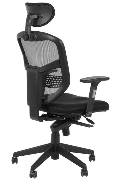 Fotel obrotowy HN-5038 SZARY - krzesło biurowe do biurka - TILT, ZAGŁÓWEK Fotel obrotowy HN-5038 SZARY - krzesło biurowe do biurka - TILT, ZAGŁÓWEK