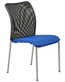 Krzesło konferencyjne HN-7502/A NIEBIESKIE - stacjonarne biurowe z możliwością sztaplowania