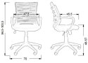 Fotel obrotowy KB-2022/SZ CZARNY - krzesło biurowe do biurka - TILT Fotel obrotowy KB-2022/SZ CZARNY - krzesło biurowe do biurka - TILT