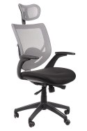 Fotel obrotowy KB-8904 SZARY - krzesło biurowe do biurka - TILT, ZAGŁÓWEK Fotel obrotowy KB-8904 SZARY - krzesło biurowe do biurka - TILT, ZAGŁÓWEK