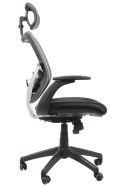 Fotel obrotowy KB-8904 SZARY - krzesło biurowe do biurka - TILT, ZAGŁÓWEK Fotel obrotowy KB-8904 SZARY - krzesło biurowe do biurka - TILT, ZAGŁÓWEK
