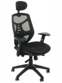 Fotel obrotowy KB-8905 CZARNY - krzesło biurowe do biurka - TILT, ZAGŁÓWEK Fotel obrotowy KB-8905 CZARNY - krzesło biurowe do biurka - TILT, ZAGŁÓWEK