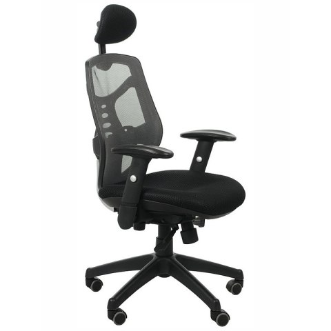 Fotel obrotowy KB-8905 SZARY - krzesło biurowe do biurka - TILT, ZAGŁÓWEK Fotel obrotowy KB-8905 SZARY - krzesło biurowe do biurka - TILT, ZAGŁÓWEK
