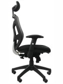 Fotel obrotowy KB-8905 SZARY - krzesło biurowe do biurka - TILT, ZAGŁÓWEK Fotel obrotowy KB-8905 SZARY - krzesło biurowe do biurka - TILT, ZAGŁÓWEK