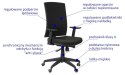 Fotel obrotowy KB-8922B CZARNY - krzesło biurowe do biurka - TILT Fotel obrotowy KB-8922B CZARNY - krzesło biurowe do biurka - TILT
