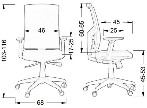 Fotel obrotowy KB-8922B NIEBIESKI - krzesło biurowe do biurka - TILT Fotel obrotowy KB-8922B NIEBIESKI - krzesło biurowe do biurka - TILT