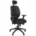 Fotel obrotowy KB-912A CZARNY - krzesło biurowe do biurka - TILT, ZAGŁÓWEK Fotel obrotowy KB-912A CZARNY - krzesło biurowe do biurka - TILT, ZAGŁÓWEK
