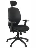 Fotel obrotowy KB-912A CZARNY - krzesło biurowe do biurka - TILT, ZAGŁÓWEK Fotel obrotowy KB-912A CZARNY - krzesło biurowe do biurka - TILT, ZAGŁÓWEK