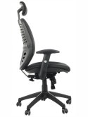 Fotel obrotowy KB-912A CZARNY - krzesło biurowe do biurka - TILT, ZAGŁÓWEK Fotel obrotowy KB-912A CZARNY - krzesło biurowe do biurka - TILT, ZAGŁÓWEK