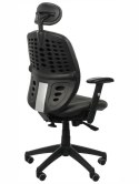 Fotel obrotowy KB-912A GRAFIT - krzesło biurowe do biurka - TILT, ZAGŁÓWEK