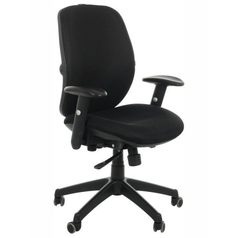 Fotel obrotowy KB-912B CZARNY - krzesło biurowe do biurka - TILT Fotel obrotowy KB-912B CZARNY - krzesło biurowe do biurka - TILT