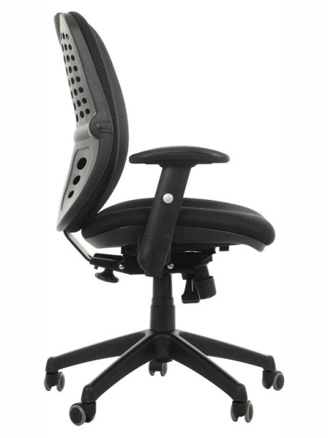 Fotel obrotowy KB-912B CZARNY - krzesło biurowe do biurka - TILT Fotel obrotowy KB-912B CZARNY - krzesło biurowe do biurka - TILT