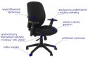 Fotel obrotowy KB-912B CZARNY - krzesło biurowe do biurka - TILT Fotel obrotowy KB-912B CZARNY - krzesło biurowe do biurka - TILT