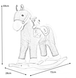 Milly Mally Koń Konik na biegunach Pony Luna rusza pyskiem i ogonem wydaje realistyczne odgłosy Miś w zestawie 18 m+