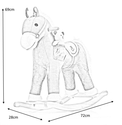 Milly Mally Koń Konik na biegunach Pony Purple Milly Mally Koń Konik na biegunach Pony Purple