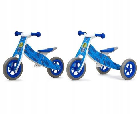 Milly Mally Pojazd 2w1 Look Blue Army Milly Mally Pojazd 2w1 Look Blue Army