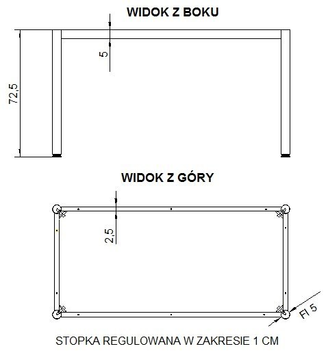 STELAŻ DO BIURKA RAMOWY NY-A057/156/O - 156x66 cm, grafit STELAŻ DO BIURKA RAMOWY NY-A057/156/O - 156x66 cm, grafit