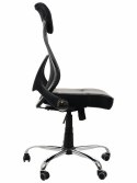 Fotel obrotowy ZH-376 CZARNY - krzesło biurowe do biurka - TILT