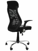 Fotel obrotowy ZH-376 CZARNY - krzesło biurowe do biurka - TILT