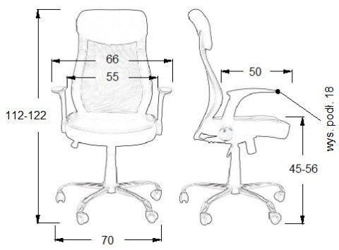 Fotel obrotowy ZH-376 CZARNY - krzesło biurowe do biurka - TILT Fotel obrotowy ZH-376 CZARNY - krzesło biurowe do biurka - TILT