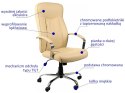 Fotel obrotowy ZH-9152 BEŻ - krzesło biurowe do biurka - TILT
