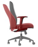 Fotel obrotowy KENTON / ALU / SZARY - krzesło biurowe do biurka - TILT
