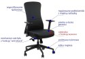 Fotel obrotowy KENTON CZARNY - krzesło biurowe do biurka - TILT Fotel obrotowy KENTON CZARNY - krzesło biurowe do biurka - TILT