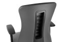 Fotel obrotowy KENTON SZARY PU - krzesło biurowe do biurka - TILT