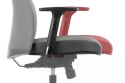 Fotel obrotowy KENTON SZARY PU - krzesło biurowe do biurka - TILT
