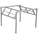 STELAŻ DO BIURKA SKŁADANY NY-A024 KW. - 76x76 cm, aluminium STELAŻ DO BIURKA SKŁADANY NY-A024 KW. - 76x76 cm, aluminium