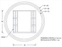 STELAŻ DO BIURKA SKŁADANY NY-A024 KW. - 96x96 cm, czarny STELAŻ DO BIURKA SKŁADANY NY-A024 KW. - 96x96 cm, czarny