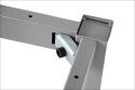 STELAŻ DO BIURKA RAMOWY NY-A057/K regulowany - 136x66 cm, alu STELAŻ DO BIURKA RAMOWY NY-A057/K regulowany - 136x66 cm, alu