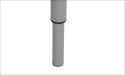 STELAŻ DO BIURKA RAMOWY NY-A057/O regulowany - 136x66 cm, alu STELAŻ DO BIURKA RAMOWY NY-A057/O regulowany - 136x66 cm, alu