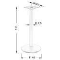 PODSTAWA STOLIKA NY-B006/110 - ∅ 46 cm, aluminiowa - okrągła PODSTAWA STOLIKA NY-B006/110 - ∅ 46 cm, aluminiowa - okrągła