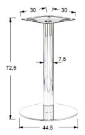 PODSTAWA STOLIKA SH-3001-5/P polerowana - ∅ 44,5 cm - okrągła PODSTAWA STOLIKA SH-3001-5/P polerowana - ∅ 44,5 cm - okrągła