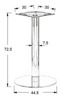 PODSTAWA STOLIKA SH-3001-5/P polerowana - &#8709 44,5 cm - okrągła