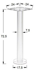 PODSTAWA STOLIKA SH-3018-2/B czarna - ∅ 17,5 cm - okrągła PODSTAWA STOLIKA SH-3018-2/B czarna - ∅ 17,5 cm - okrągła