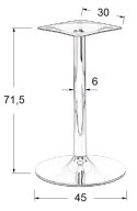 PODSTAWA STOLIKA SH-4005 chrom - &#8709 45 cm - chromowana okrągła