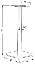 PODSTAWA STOLIKA SH-5002-5/H/B - 45x45 cm - czarna kwadratowa PODSTAWA STOLIKA SH-5002-5/H/B - 45x45 cm - czarna kwadratowa