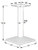 PODSTAWA STOLIKA SH-5014-1/60/B - 41x41 cm - czarna kwadratowa PODSTAWA STOLIKA SH-5014-1/60/B - 41x41 cm - czarna kwadratowa