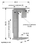 UCHWYT NA KOMPUTER ST-ZA-01 - Aluminium - obrotowy i przesuwny, regulacja szerokości i wysokości