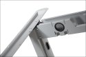 Stelaż do biurka STL-01 z rozsuwaną belką - Aluminium - z kanałem kablowym Stelaż do biurka STL-01 z rozsuwaną belką - Aluminium - z kanałem kablowym
