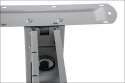 Stelaż do biurka STL-01 z rozsuwaną belką - Aluminium - z kanałem kablowym Stelaż do biurka STL-01 z rozsuwaną belką - Aluminium - z kanałem kablowym