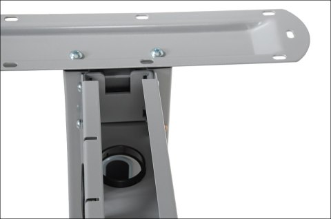 Stelaż do biurka STL-01 z rozsuwaną belką - Aluminium - z kanałem kablowym Stelaż do biurka STL-01 z rozsuwaną belką - Aluminium - z kanałem kablowym