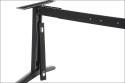 STELAŻ do biurka stołu STT-01 z rozsuwaną belką - Czarny malowany proszkowo - z kanałem kablowym